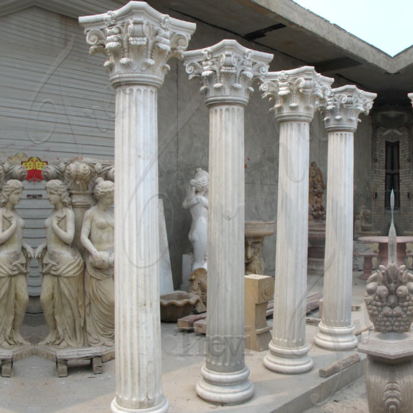 Large decorative marble corinthian columns designs for home depot TMC-04