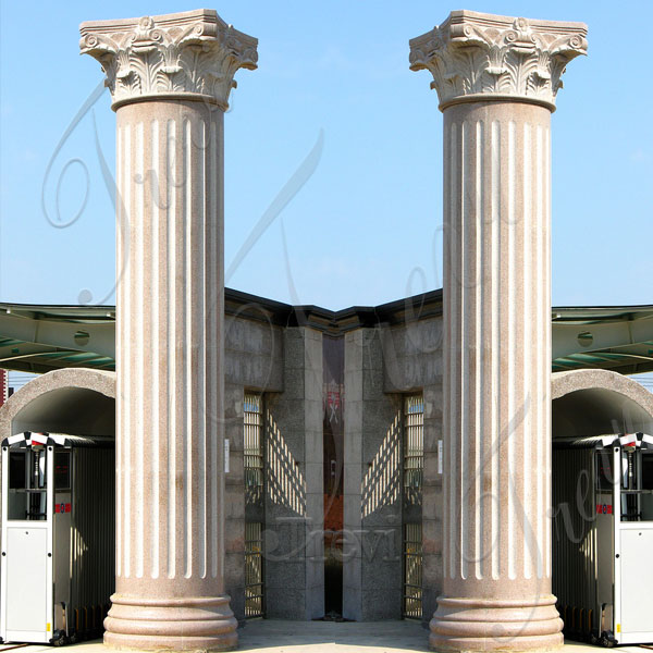 Large empire house columns pillars with corinthian top decor for sale TMC-05