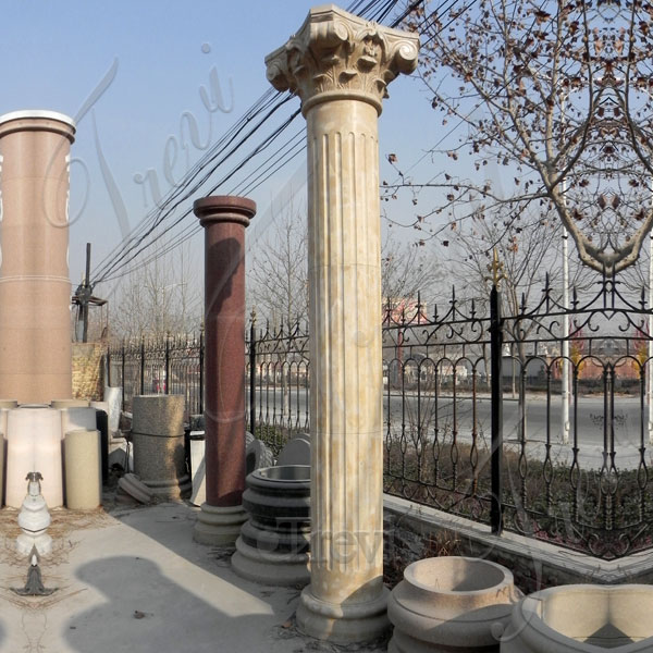 Large support solid marble architectural columns exterior TMC-07