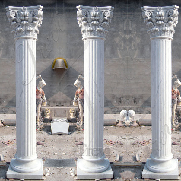 White marble decorative pillars and columns for weddings TMC-13