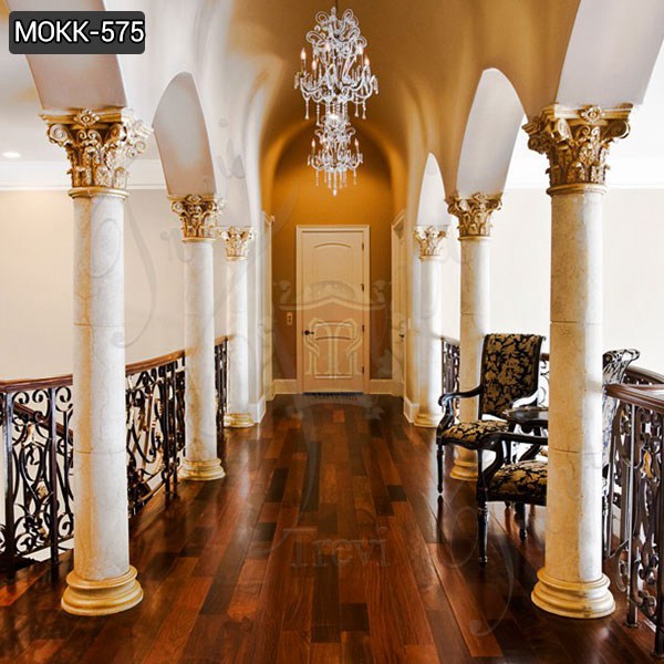 Factory Direct Round Marble Column Home Decoration for Sale MOKK-575